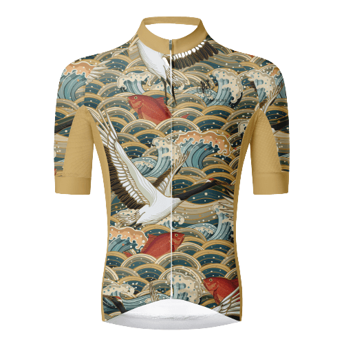 Vibrant fish in the sea design, perfect for cycling enthusiasts. | Cycling Supreme