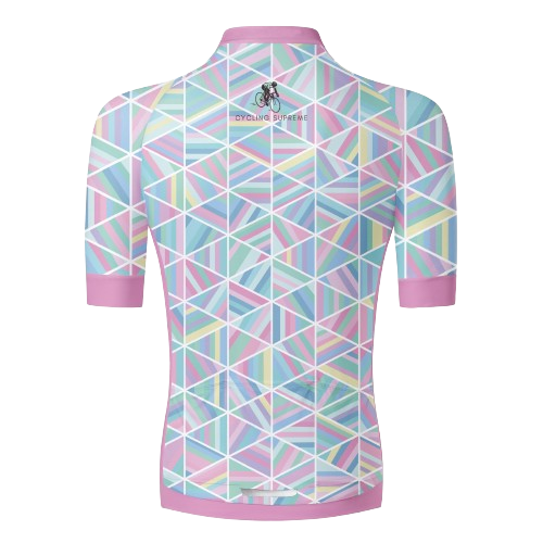 Geometric digital triangles pattern, sleek and modern. | Cycling Supreme