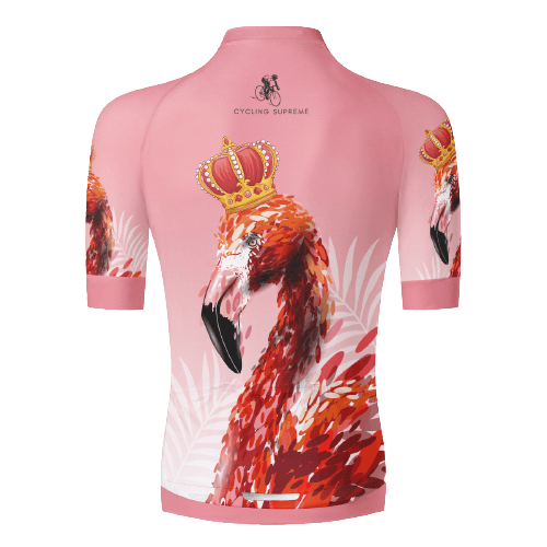 Bold king flamingo design for standout cycling. | Cycling Supreme