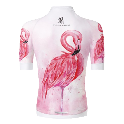 Playful pink flamingo design for fun and quirky styles. | Cycling Supreme