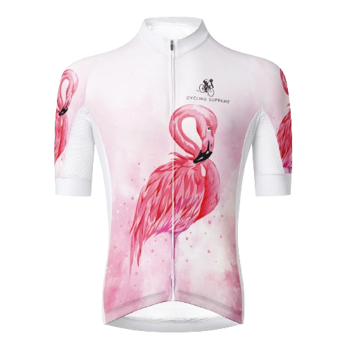 Playful pink flamingo design for fun and quirky styles. | Cycling Supreme
