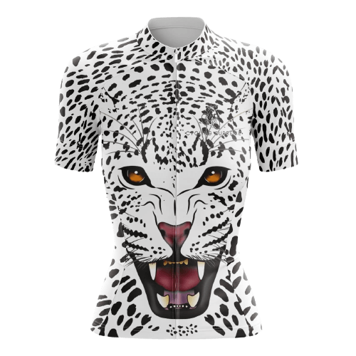 Cycling Jersey Snow Leopard Womens