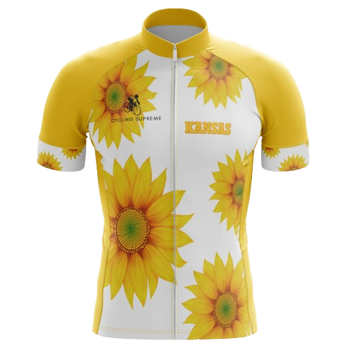 Kansas Sunflower Men's Cycling Jersey | Cycling Supreme