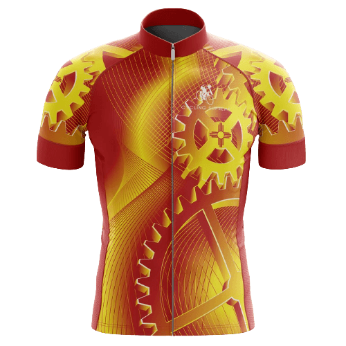 Cycling Jersey Flame Gears Mens