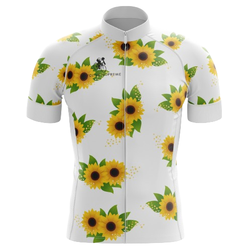 Cycling Jersey Floral Sunflower Mens