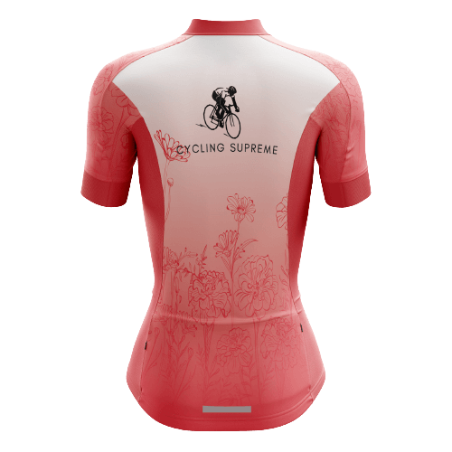 Floral Rose Women's Cycling Jersey | Cycling Supreme