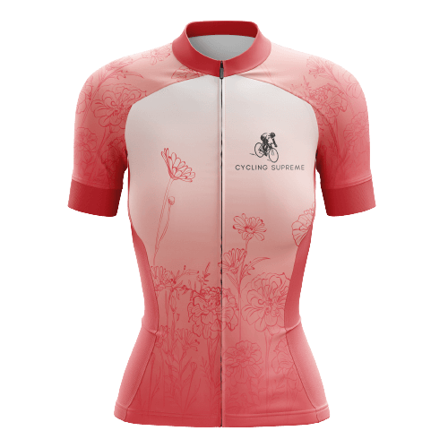 Floral Rose Women's Cycling Jersey | Cycling Supreme