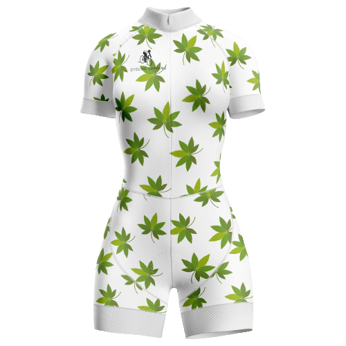 Triathlon Suit Marijuana Leaf Womens
