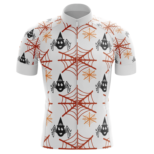 Cycling Jersey Halloween Webs & Spiders Mens