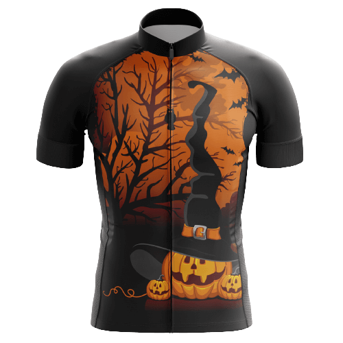 Cycling Jersey Halloween Forest Mens