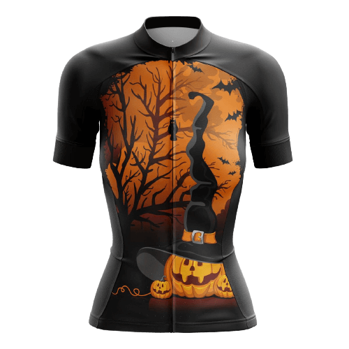 Cycling Jersey Halloween Forest Womens