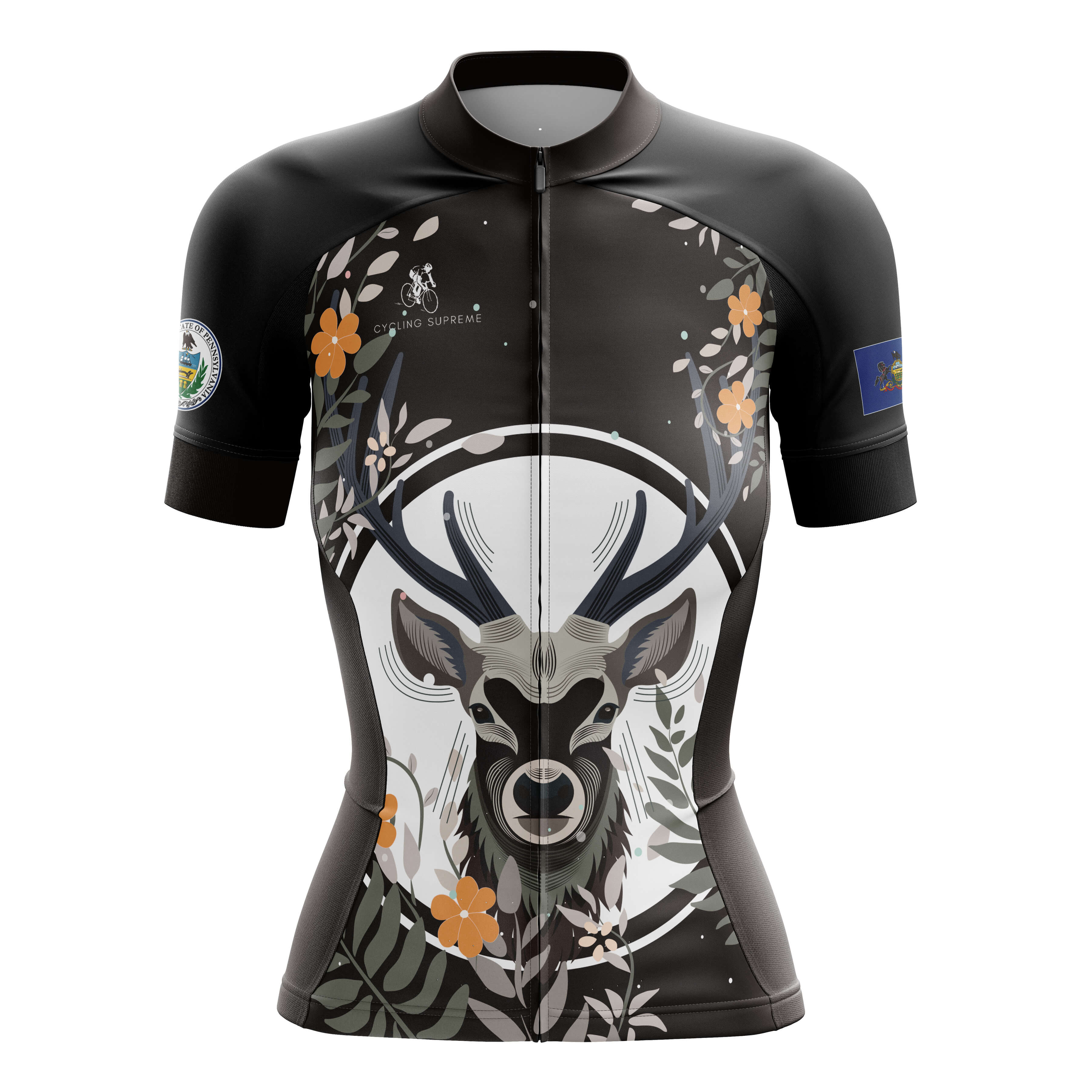 Women's cycling jersey featuring Pennsylvania theme. | Cycling Supreme