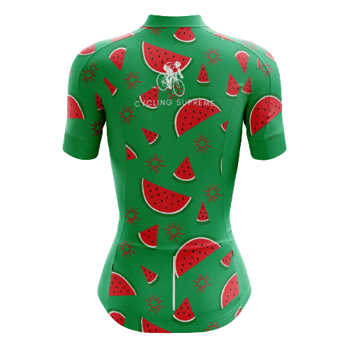 Women's cycling jersey featuring watermelon design. | Cycling Supreme