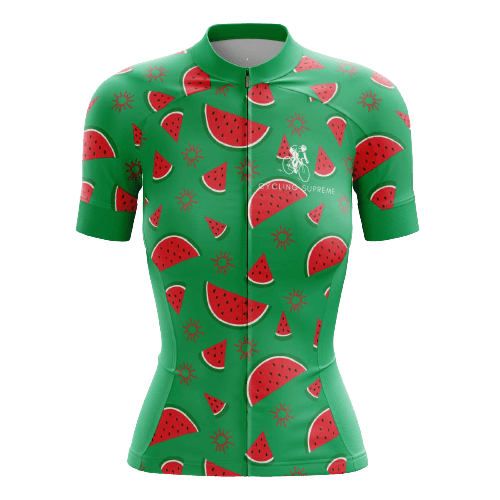 Women's cycling jersey featuring watermelon design. | Cycling Supreme