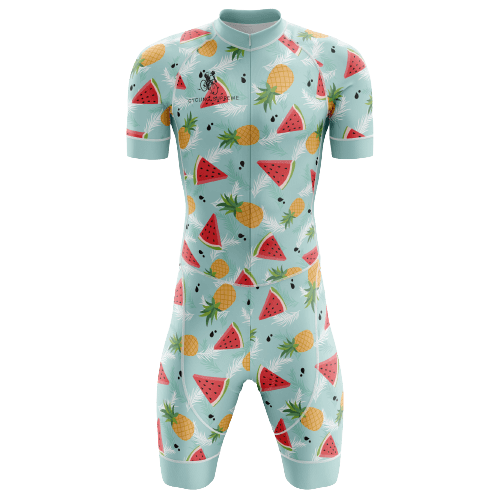 Watermelon/pineapple triathlon suit for men. | Cycling Supreme