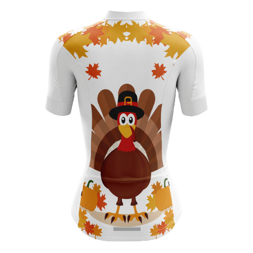 Women's cycling jersey celebrating Thanksgiving. | Cycling Supreme