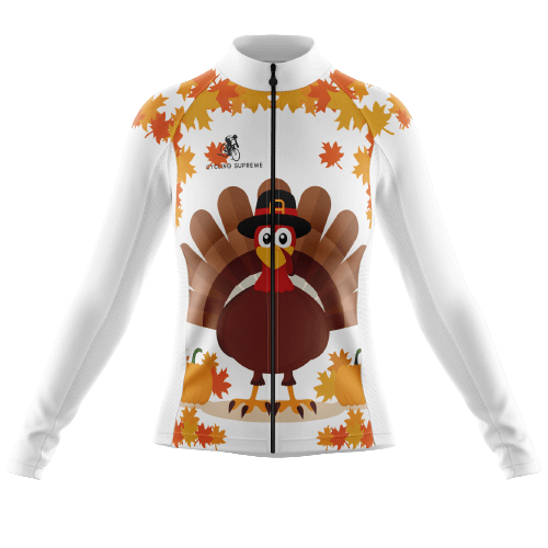 Long Sleeve Cycling Jersey Thanksgiving Womens | Cycling Supreme