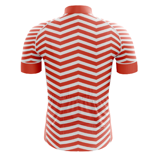 Thanksgiving Red Wave Men's Cycling Jersey | Cycling Supreme