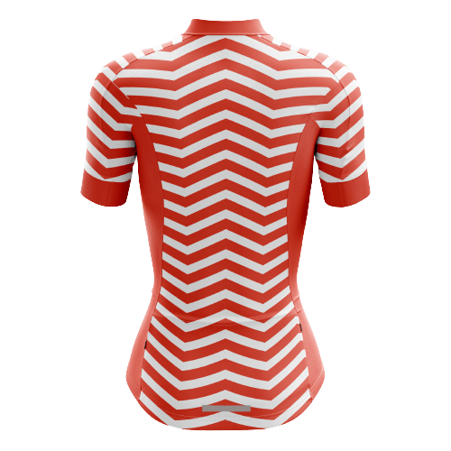 Thanksgiving Red Wave Women's Cycling Jersey | Cycling Supreme