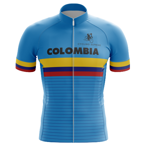 Colombia Flag men's cycling jersey, national pride | Cycling Supreme
