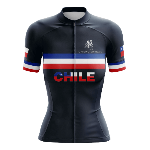 Cycling Jersey Chile Black Flag Womens