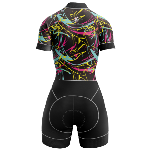 Color splash design women's triathlon suit. | Cycling Supreme