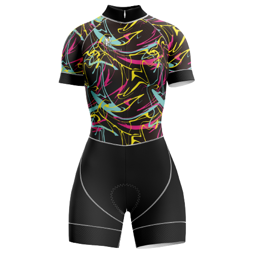 Color splash design women's triathlon suit. | Cycling Supreme