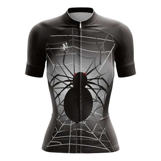 Cycling Jersey Black Spider Womens