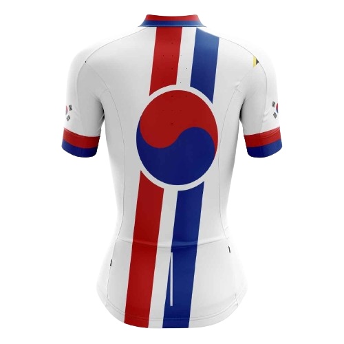 Women's cycling jersey with South Korean theme. | Cycling Supreme