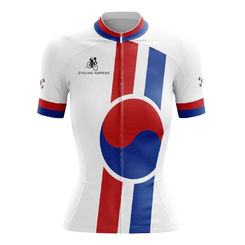 Women's cycling jersey with South Korean theme. | Cycling Supreme