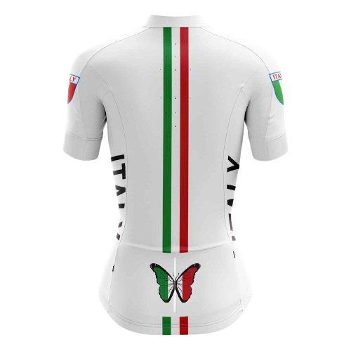 Women's cycling jersey featuring Italy and butterflies. | Cycling Supreme