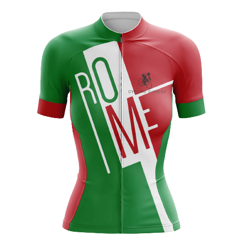 Women's cycling kit with the Rome design, blending style with Italian heritage | Cycling Supreme