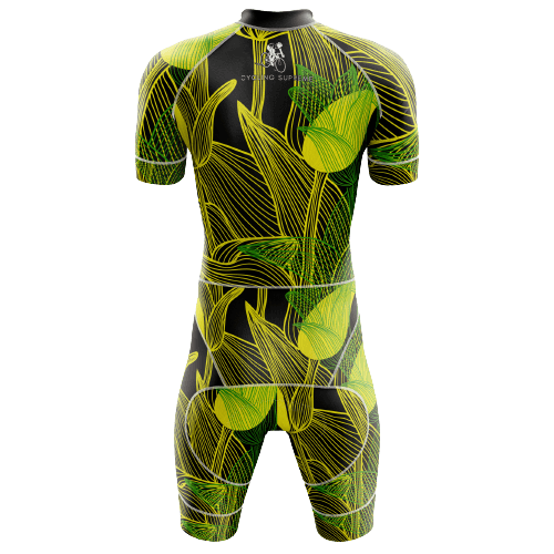 Floral tulip triathlon suit for men. | Cycling Supreme