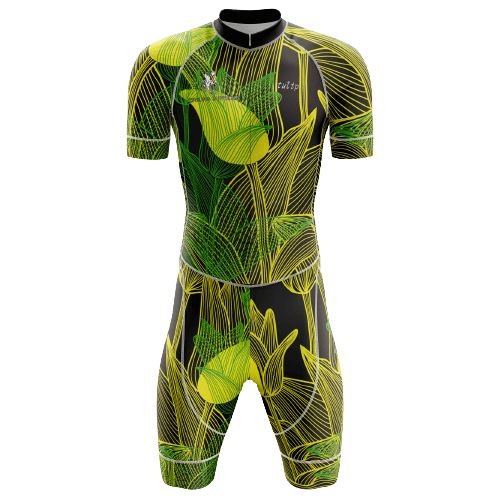 Floral tulip triathlon suit for men. | Cycling Supreme