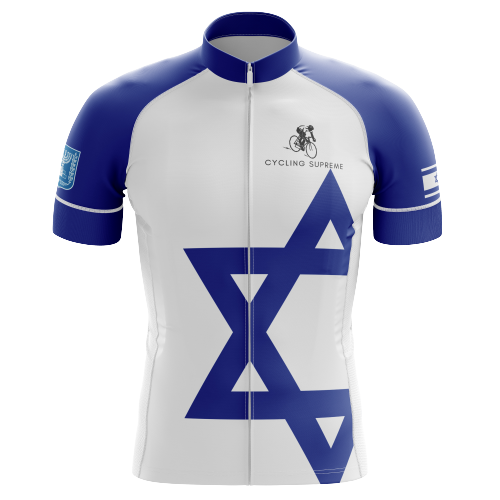 Cycling Jersey Israel Flag Mens