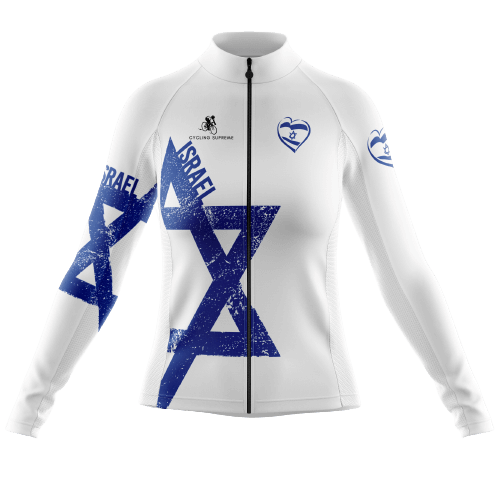 Long Sleeve Cycling Jersey Israel Womens-Cycling Supreme