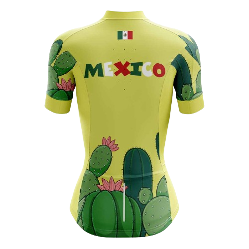 Women's cycling jersey with Mexican desert theme. | Cycling Supreme
