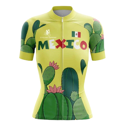 Women's cycling jersey with Mexican desert theme. | Cycling Supreme