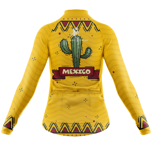Long Sleeve Cycling Jersey Mexico Cactus Womens-Cycling Supreme