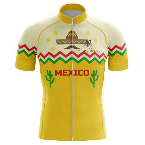Men's Mexican Sombrero cycling kit with a lively sombrero graphic and breathable material for a festive and comfortable ride | Cycling Supreme