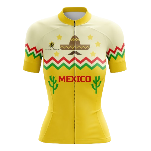 Women's cycling kit featuring a Mexican Sombrero design for a fun ride | Cycling Supreme