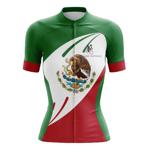 Cycling Jersey Mexico Flag Womens