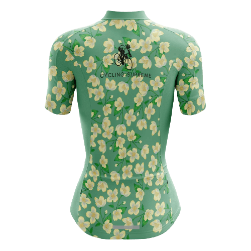 Floral Yellow Blossom Women's Cycling Jersey | Cycling Supreme