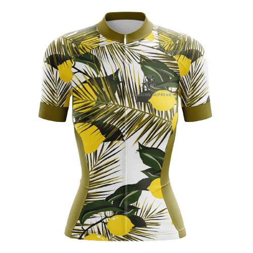 Women's cycling jersey with lemon graphics. | Cycling Supreme