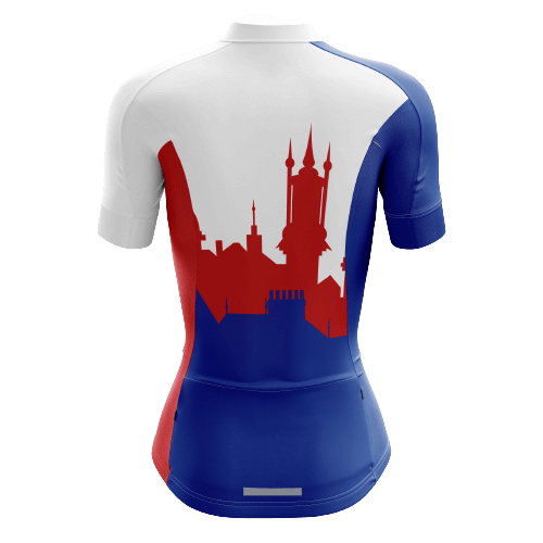 Women's cycling jersey with Czech Republic theme. | Cycling Supreme