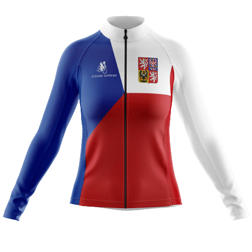 Long Sleeve Cycling Jersey Czech Republic Womens-Cycling Supreme