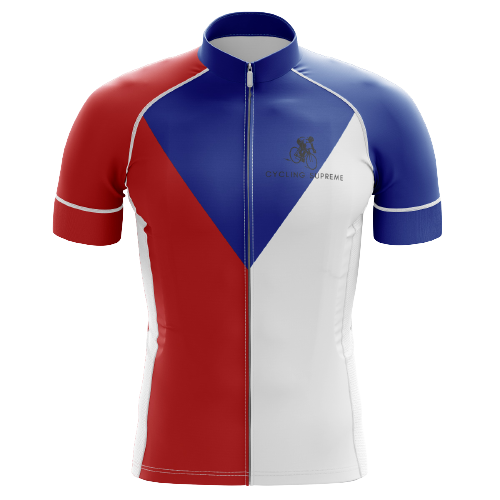 Men's Czech Republic Emblem cycling kit with the Czech emblem design and breathable, performance-focused material for comfort | Cycling Supreme