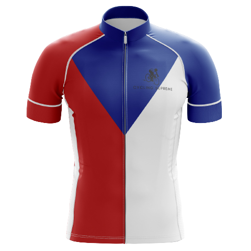 Cycling Jersey Czech Republic Emblem Mens