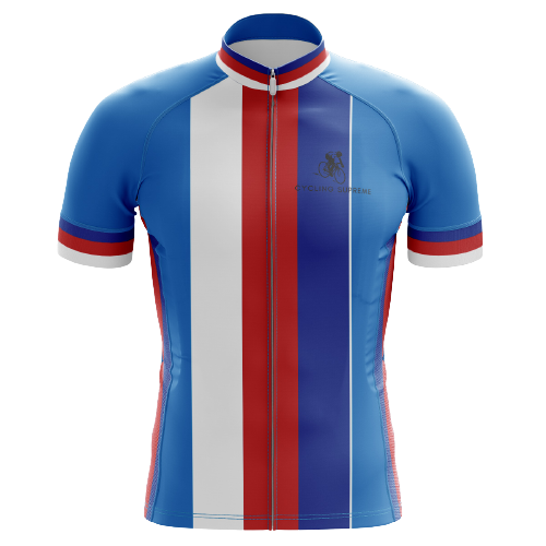 Czech Republic Flag Stripes men's cycling jersey, bold stripes | Cycling Supreme