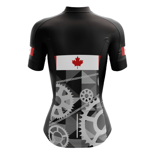 Women's cycling jersey with Canada gear design.  | Cycling Supreme